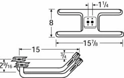 Falcon Stainless Steel H-Twin Burner