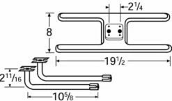 Kalamazoo Stainless Steel H-Twin Burner Assembly