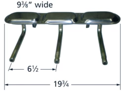 Kenmore Stainless Steel Triple Oval Burner