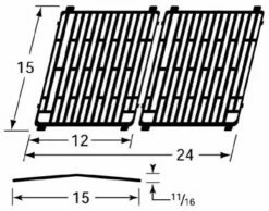 GrillMaster Porcelain Cast Iron Cooking Grate Set