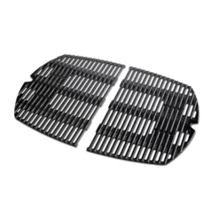 Weber 7584 OEM 25-Inch Porcelain Cast Iron Cooking Grate Set For Q300 & Q3000 Series Grills